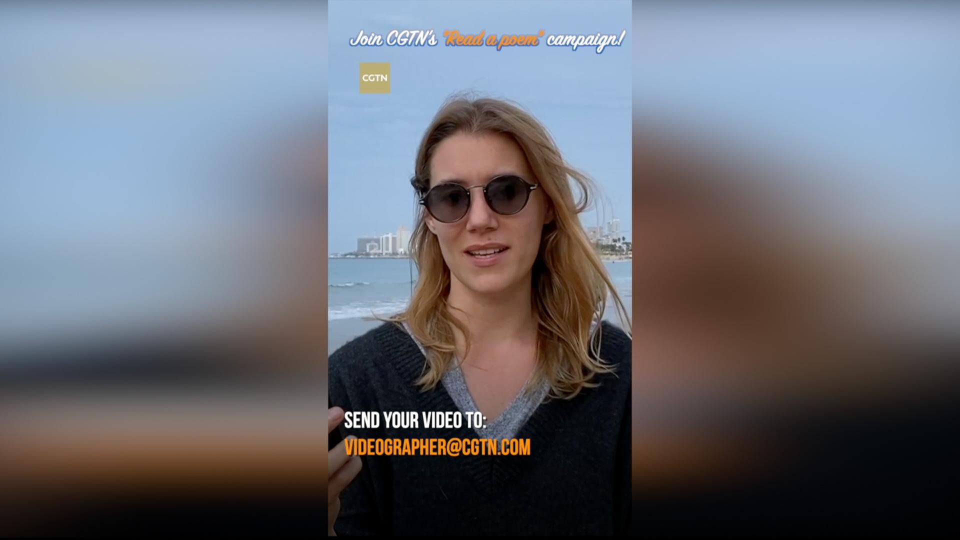 Charlotte From Israel Joins Cgtn S Read A Poem Campaign Cgtn