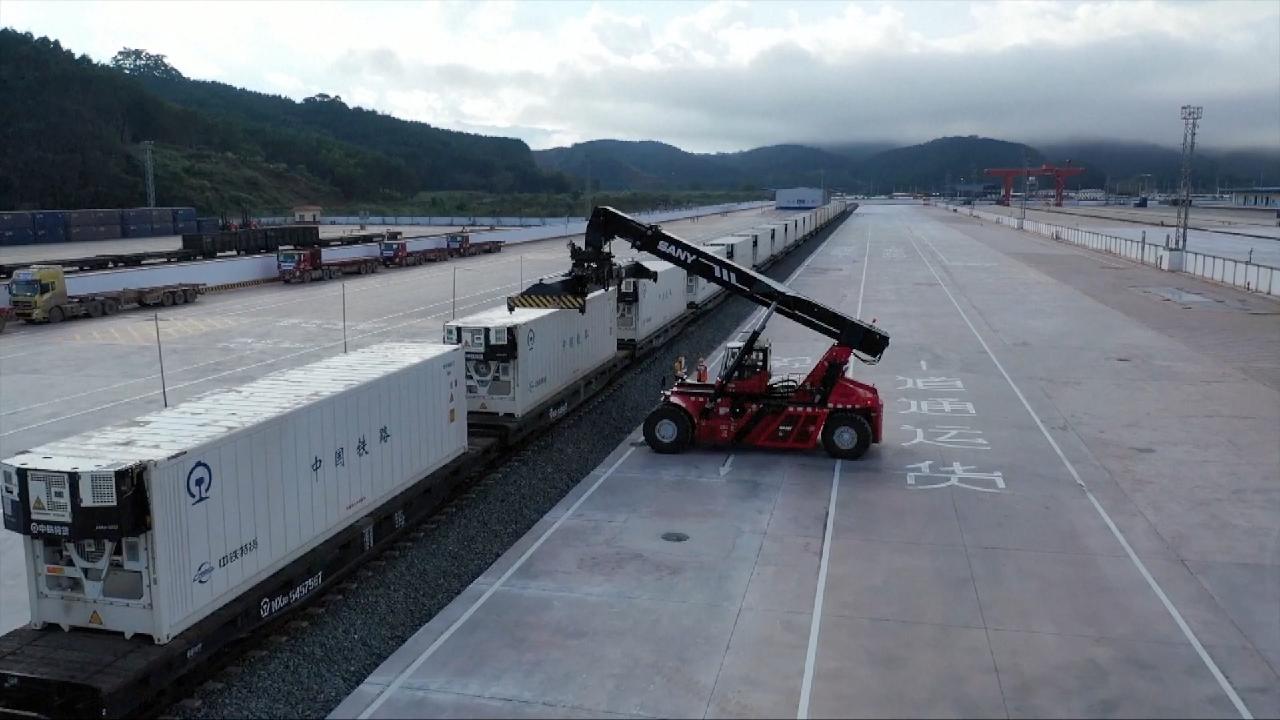 First Fruit Transport Train Launched On China Laos Railway CGTN