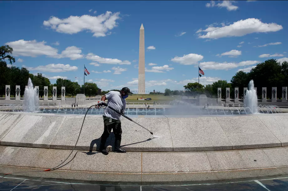 Famed landmarks across Washington defaced amid heated protests - CGTN