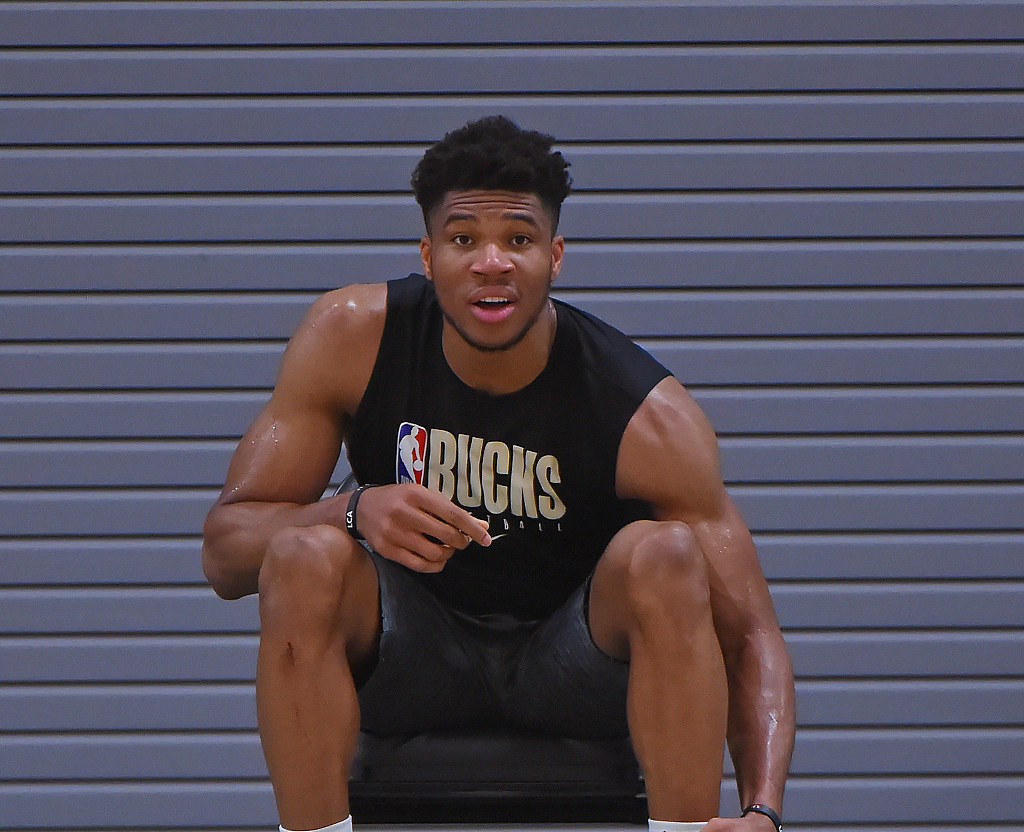 NBA TV on X: “I never thought ever at 26 I'd be sitting in this chair.”  Giannis on winning his first championship. #NBAFinals   / X