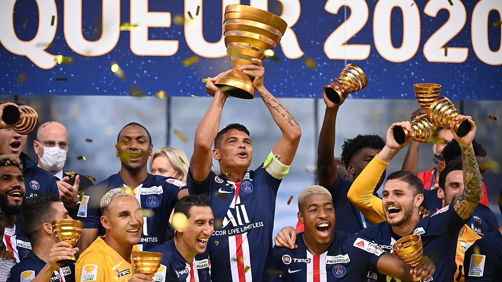 PSG beat Lyonnais to win French League Cup - CGTN