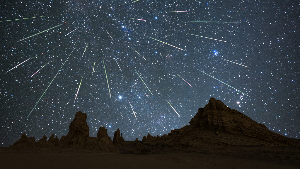Live Perseid meteor shower creates dazzling night sky CGTN