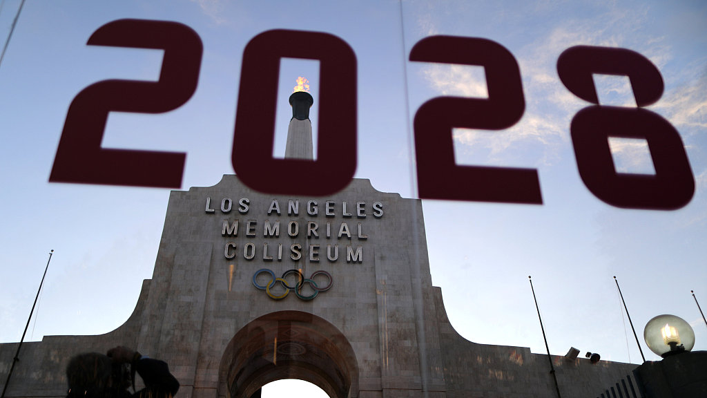olympics-la-2028-unveils-emblem-showcasing-city-s-diversity-cgtn