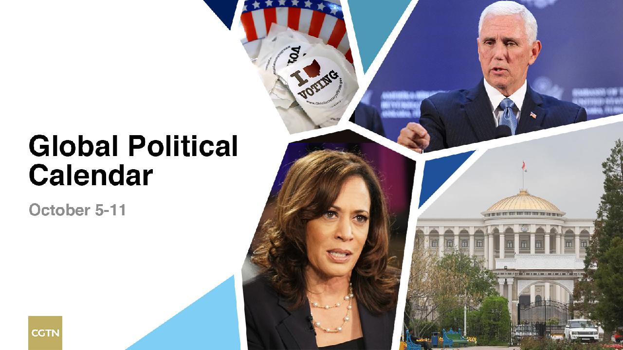 Global Political Calendar U.S. VP debate, Tajik presidential election