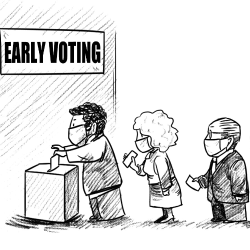 Comic: Early voting - CGTN