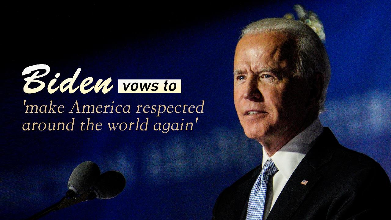 Biden Vows To 'make America Respected Around The World Again' - CGTN