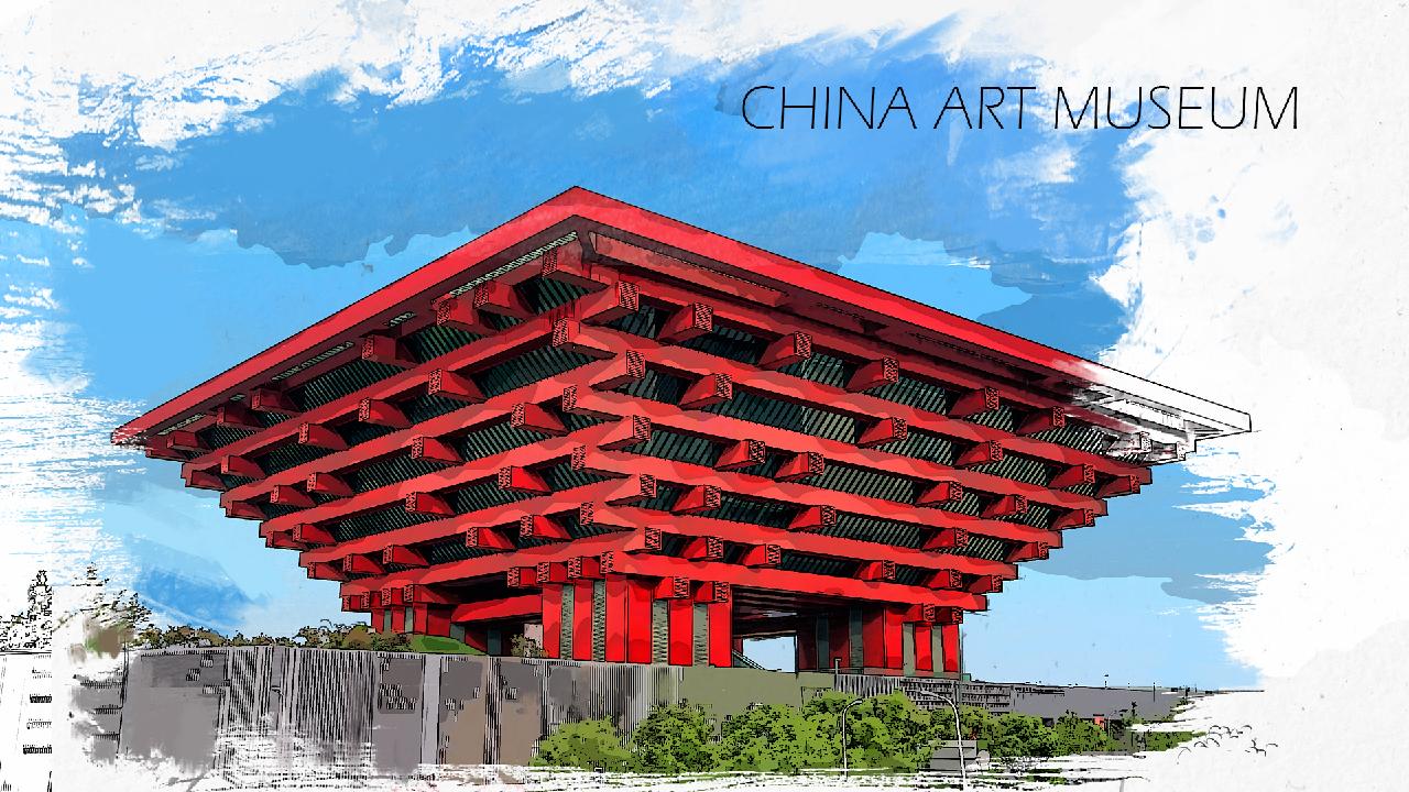 China art museum. Искусство Китая. Шанхай арт. Shanghai Art Museum.