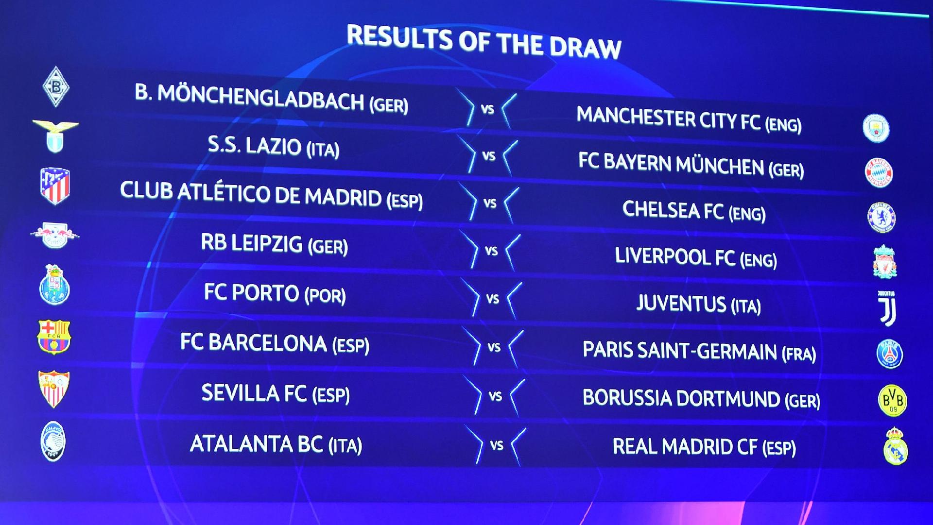 Barcelona to meet PSG in UEFA Champions League Round of 16  CGTN
