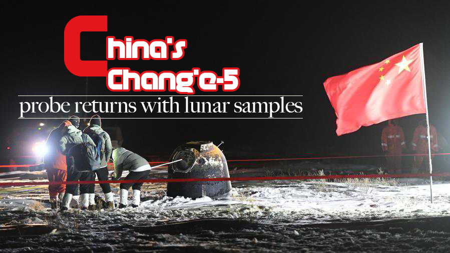 China's Chang'e-5 mission successfully returns moon samples to Earth
