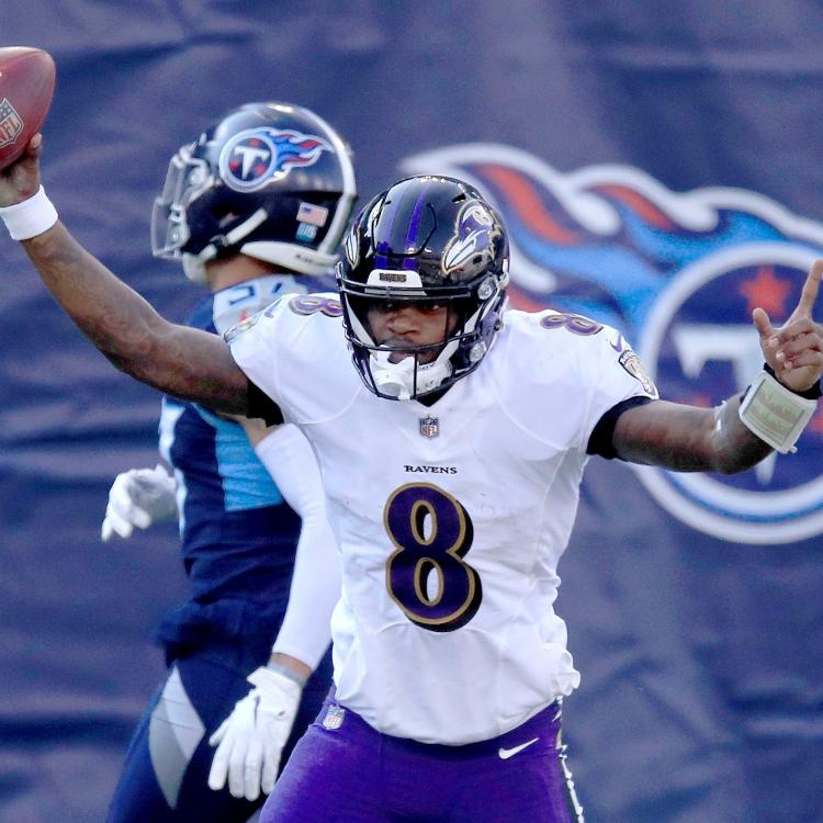 Baltimore Ravens at Tennessee Titans, Wild Card, Playoffs, AFC, Nissan  Stadium, January 10, 2020, Post-Season, Marcus Peters, Interception