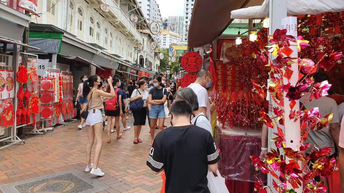 Live A subdued Chinese New Year in Singapore's Chinatown CGTN