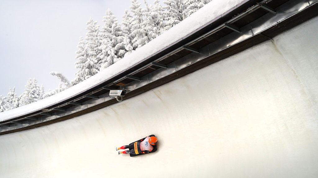 Sport in pics: world women's skeleton champs in Germany