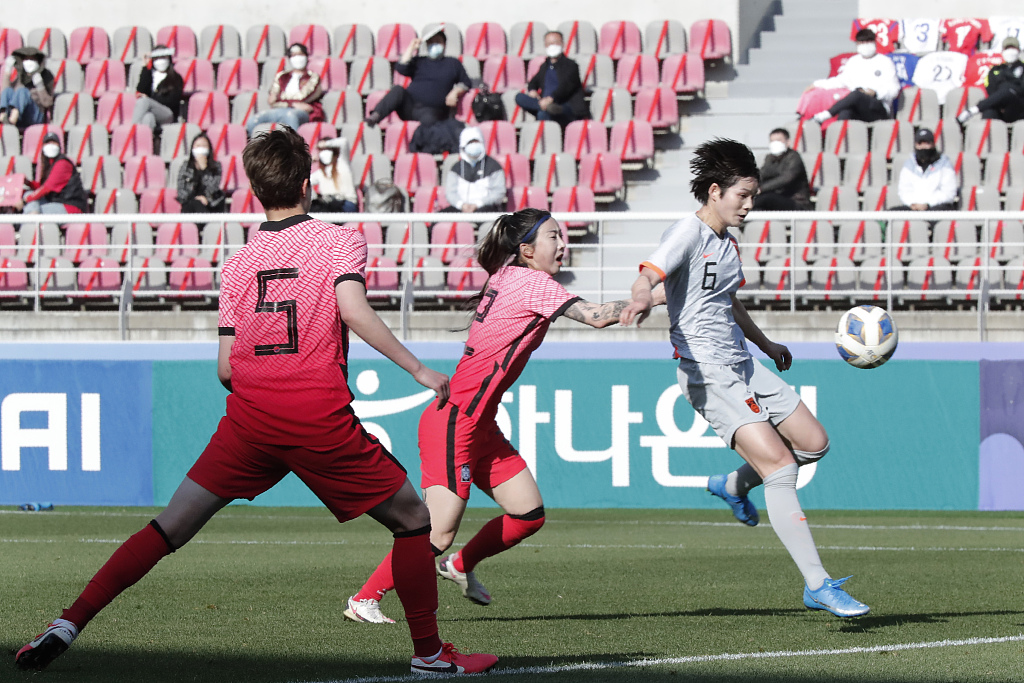 China defeat ROK 21 in AFC Women's Olympic Qualifying Tournament CGTN