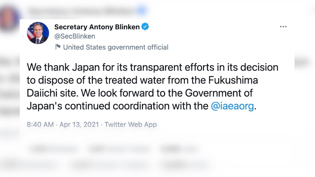 Antony Blinken Sparks Backlash Over His Support For Japan S Dumping Cgtn