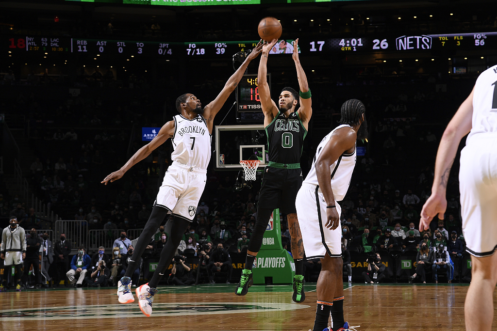 Jayson Tatum scores 50 as Celtics beat Nets