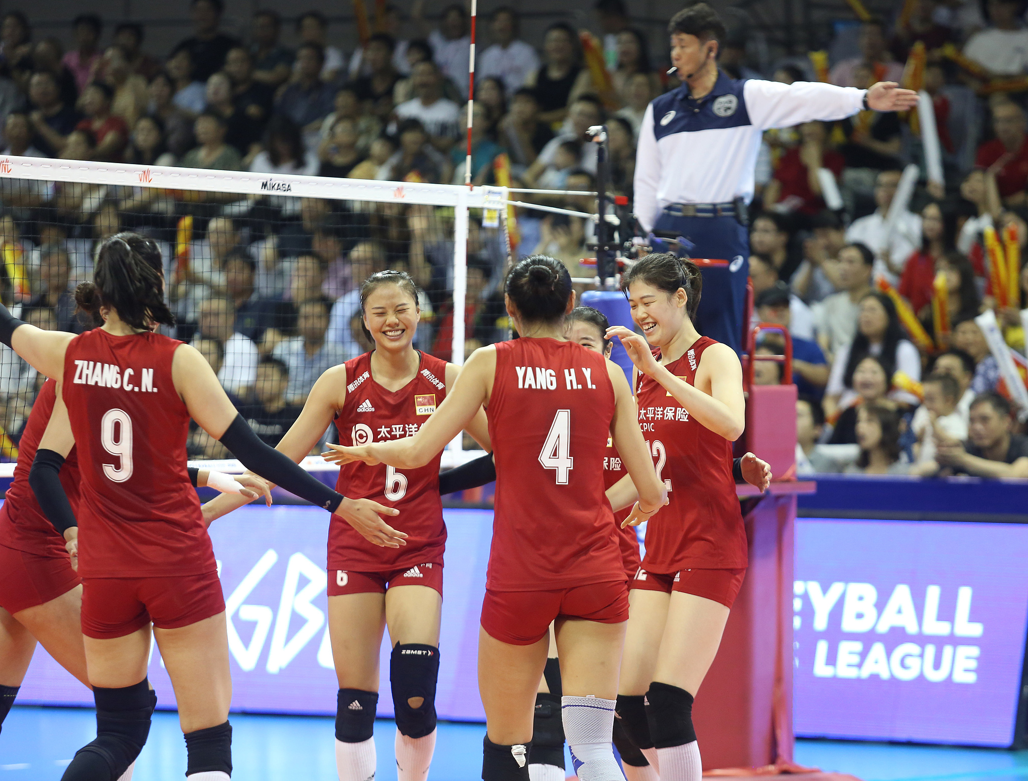 Team China stage comeback win in volleyball nations league CGTN