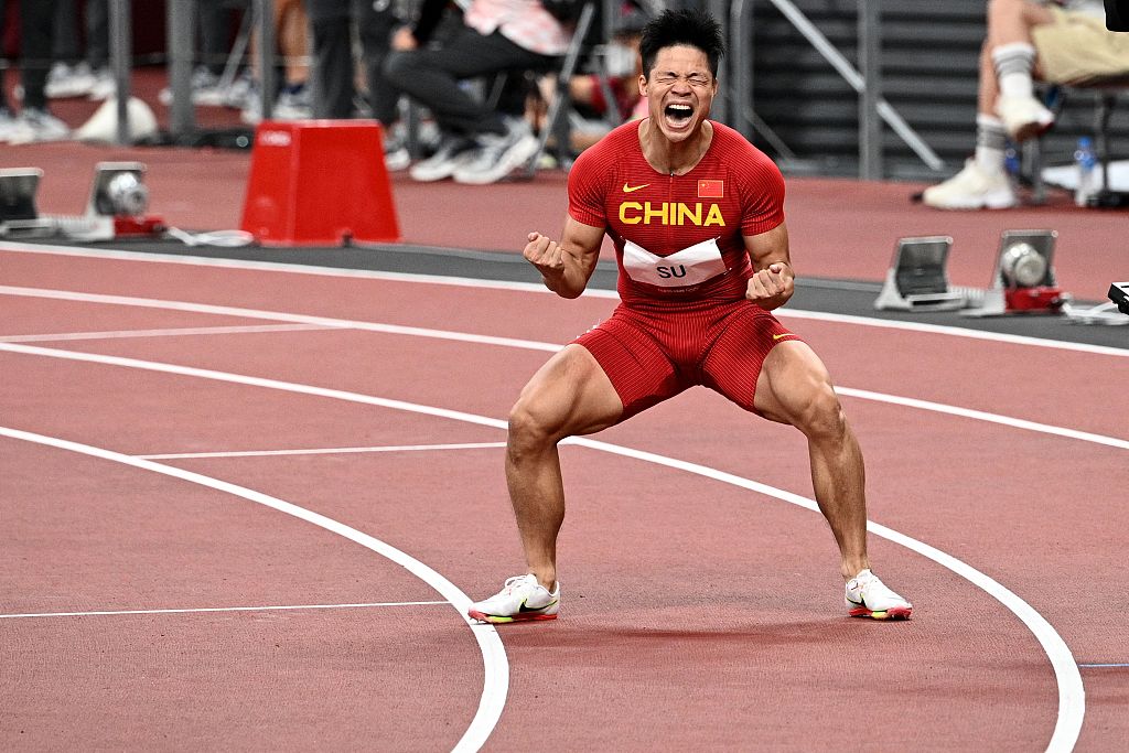 Su Bingtian becomes 1st Chinese to enter Olympic men's 100m final - CGTN