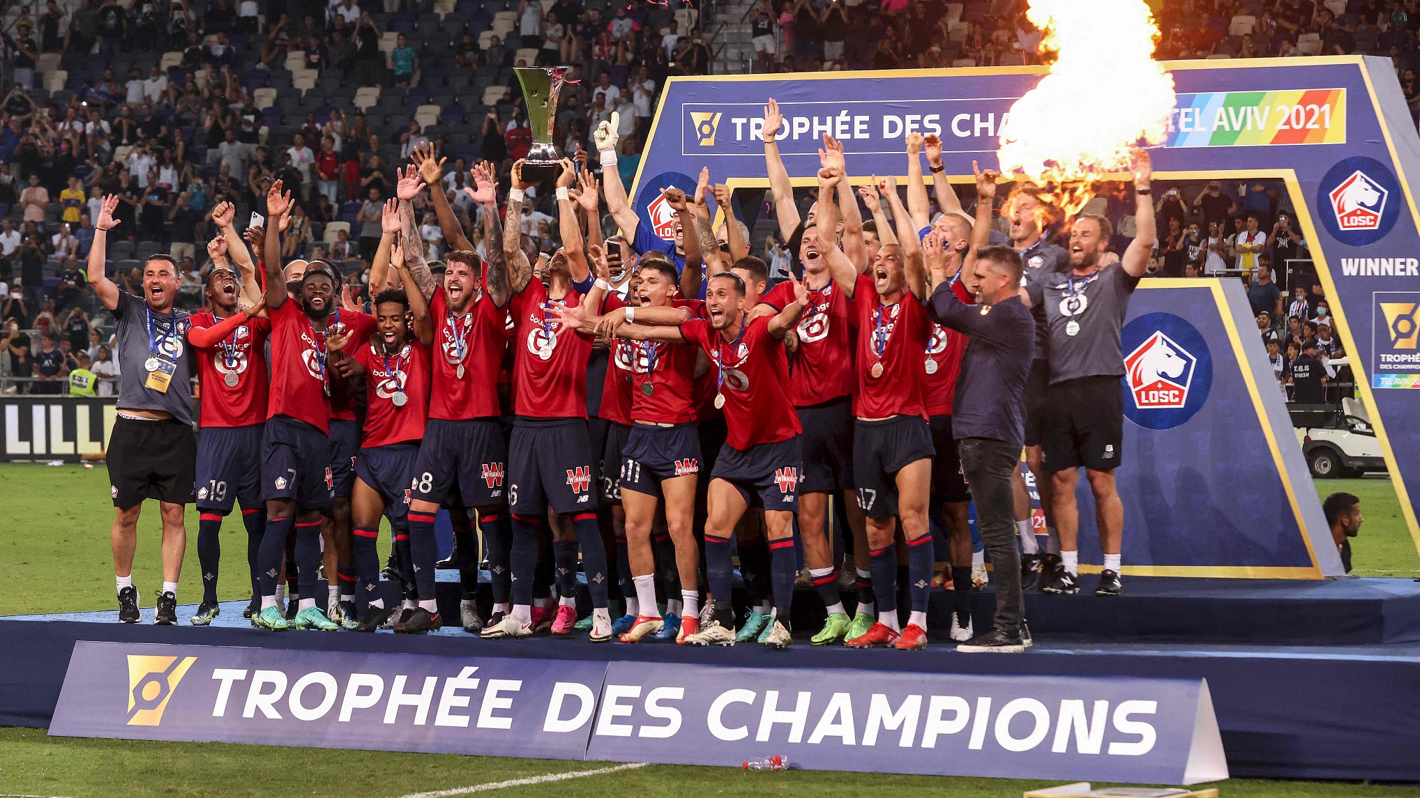 Lille Beat Paris Saint Germain To Clinch First French Super Cup Cgtn [ 1145 x 2036 Pixel ]
