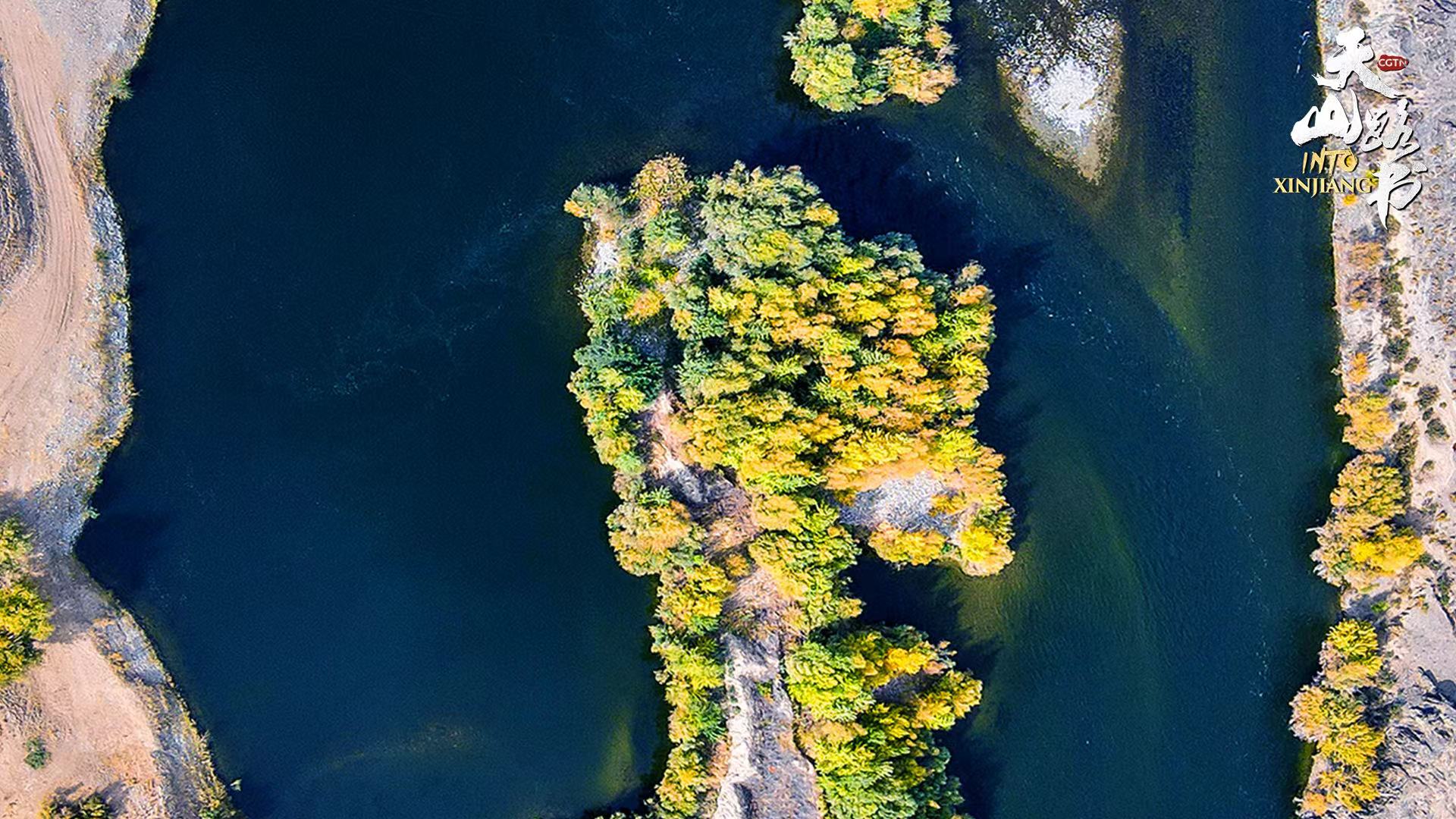 Aerial views of some top attractions in Xinjiang