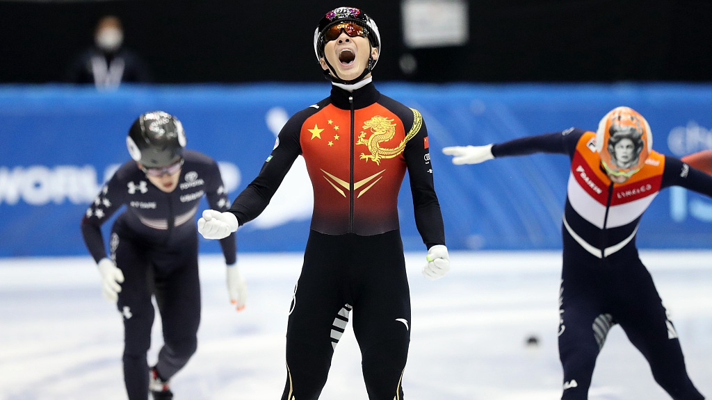 ISU World Cup: Chinese speed skater Ren Ziwei wins 1 gold, 3 silvers - CGTN