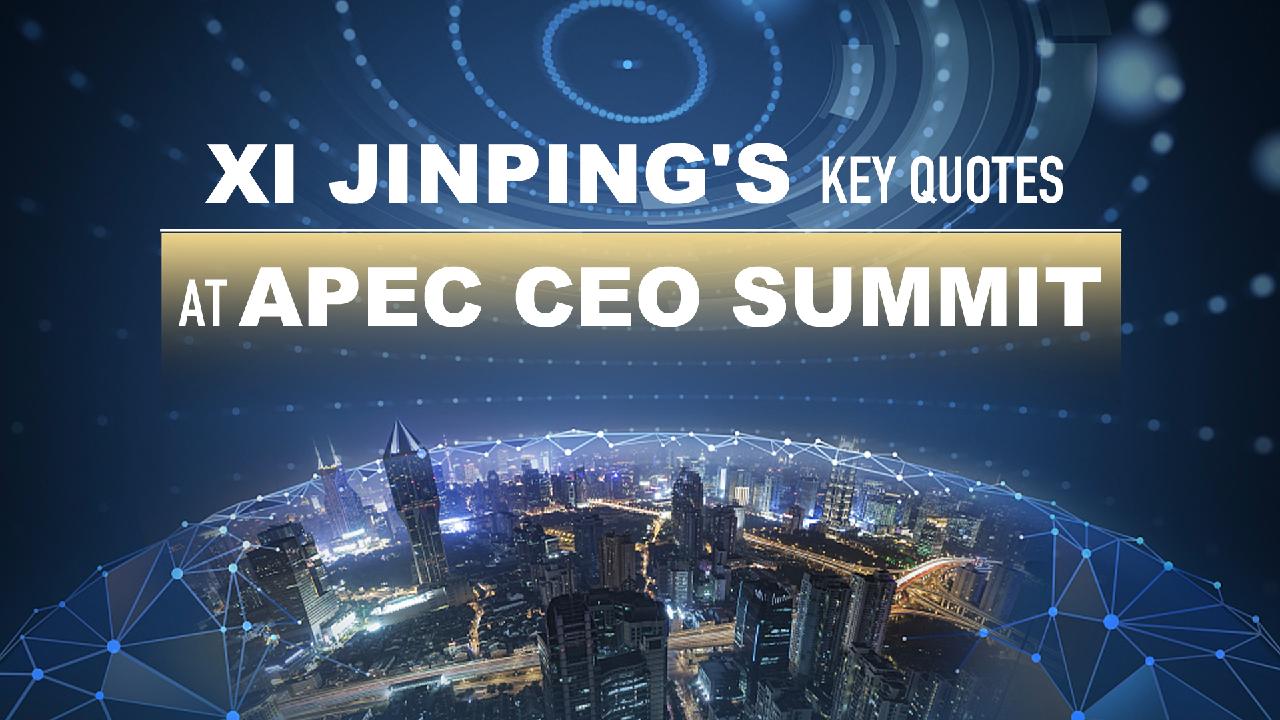 Key Quotes From Xi Jinping's Speech At APEC CEO Summit - CGTN