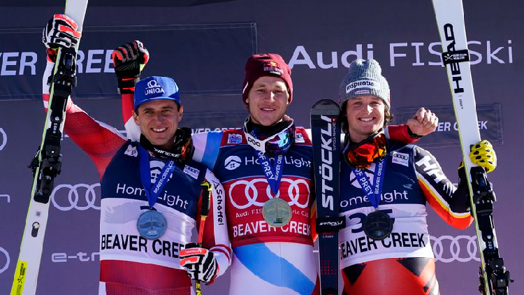 Swiss Odermatt wins first super-G of World Cup season - CGTN