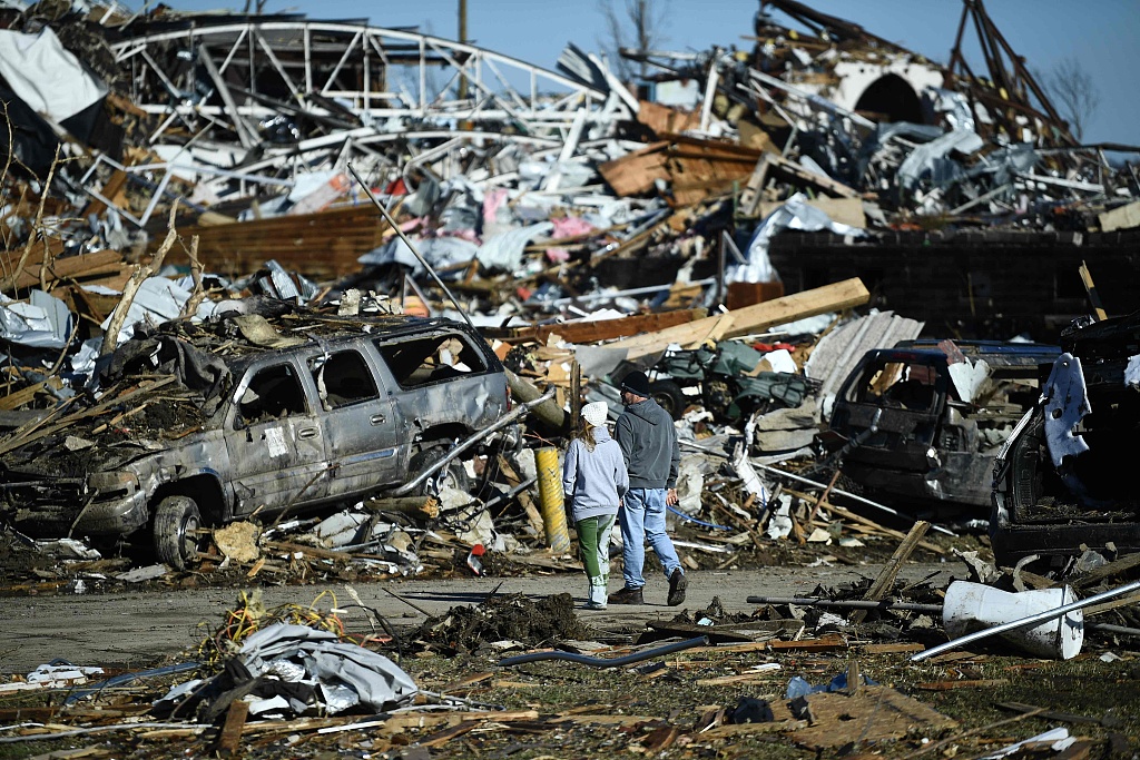 Night of devastating tornadoes likely kills over 100 in Kentucky, U.S