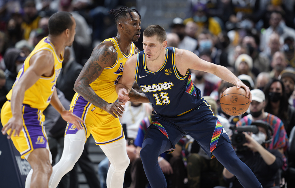 NBA highlights on Jan. 15: Nuggets give Lakers a painful loss - CGTN