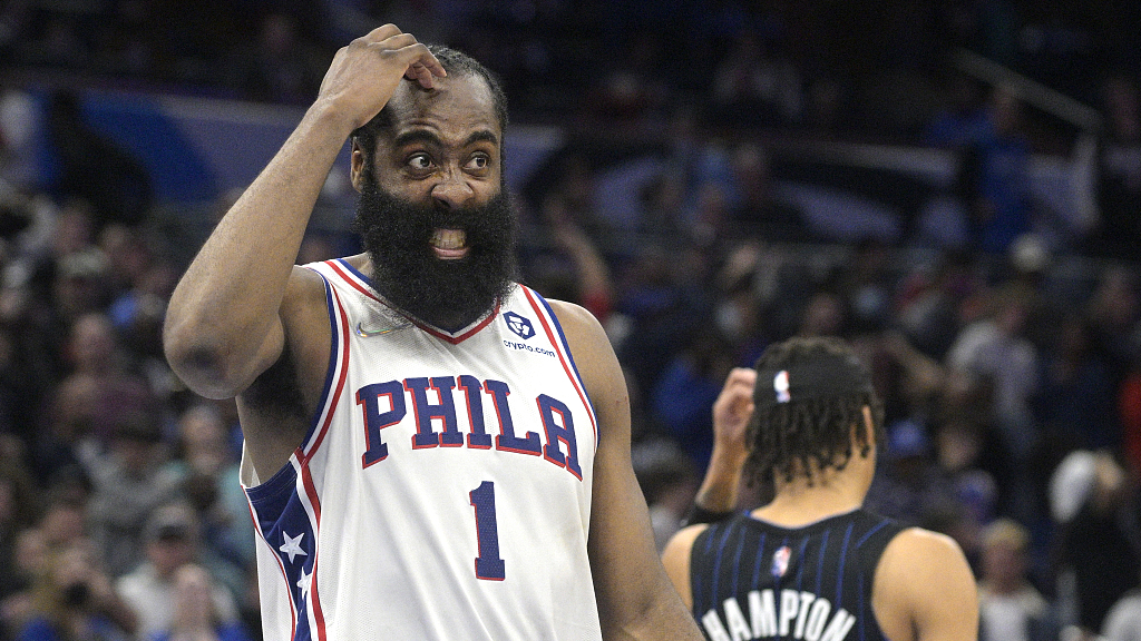 CGTN Sports Talk: One loss beats six wins for Harden in 76ers