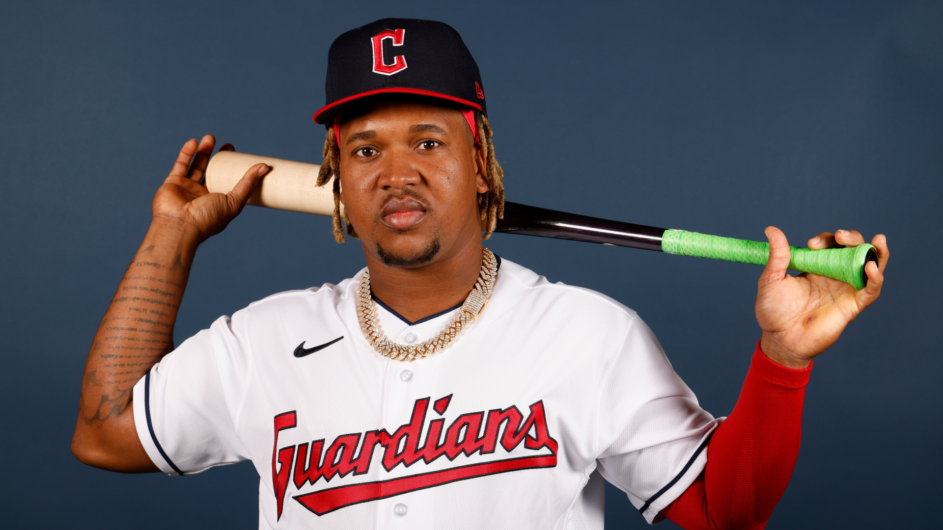 Cleveland United States 26th Apr 2021 Cleveland Indians third baseman Jose  Ramirez hits a home run during an MLB regular season game against the  Minnesota Twins Monday April 26th 2021 in Cleveland 