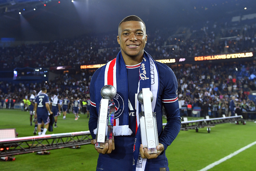 PSG make Mbappe world's highest-paid player after Real Madrid snub - CGTN