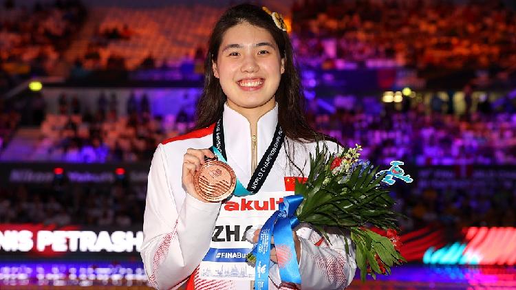 China's Zhang grabs world swimming bronze as teenagers steal the show ...