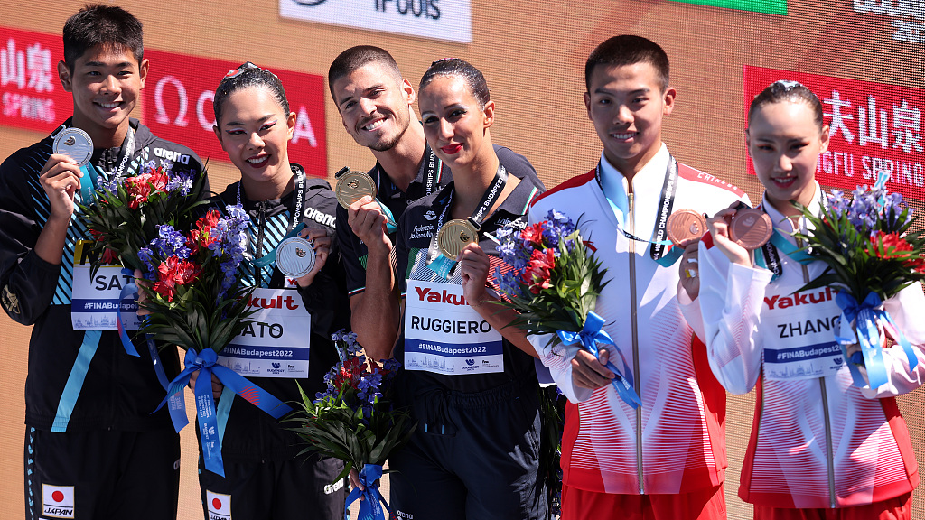 China take artistic swimming mixed duo bronze at FINA World Champs