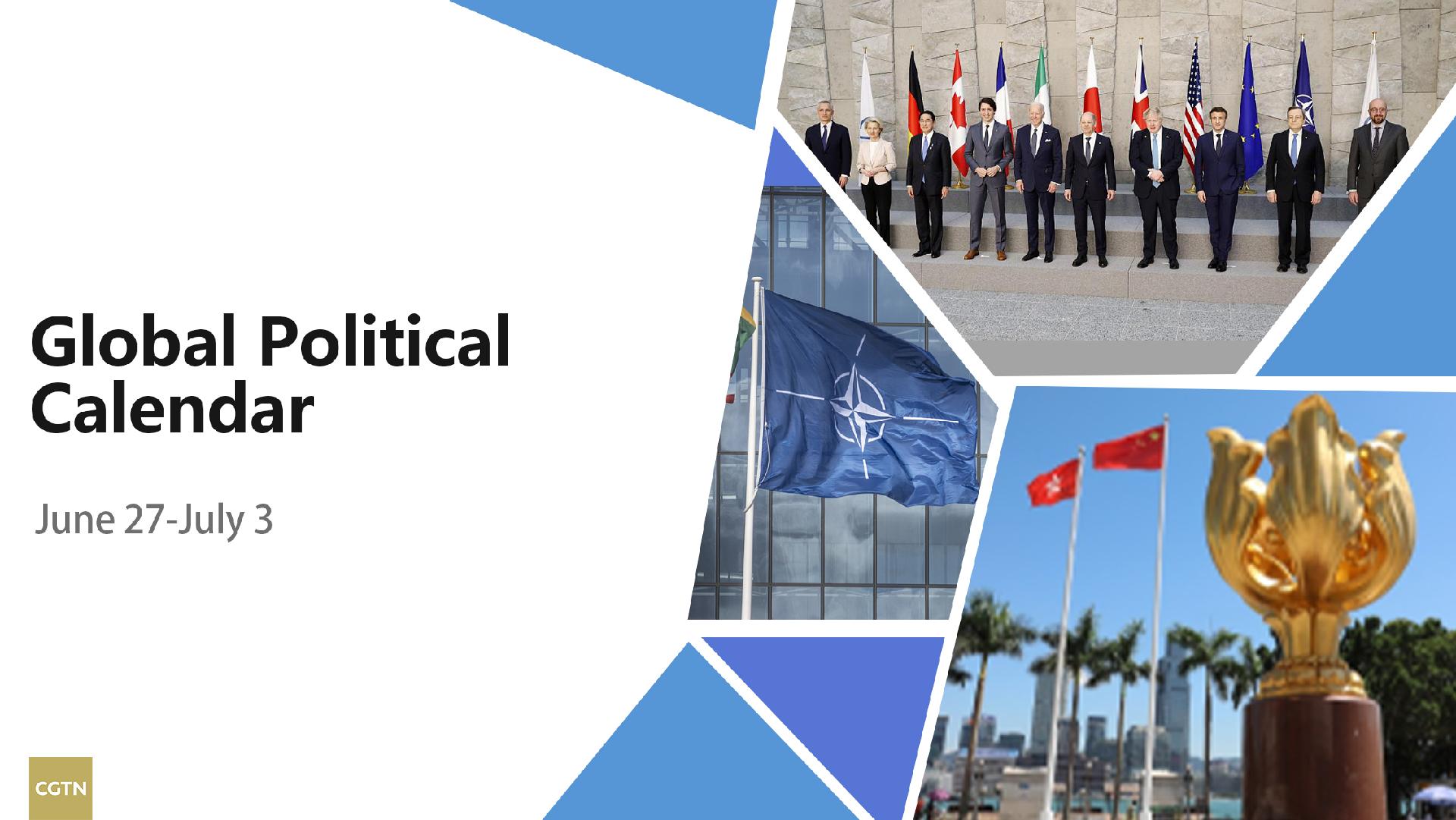 Global political calendar 25th anniversary of the HKSAR, meeting of