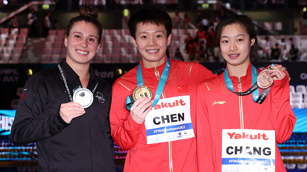 China's Chen Yiwen takes 11th diving gold at FINA Champs