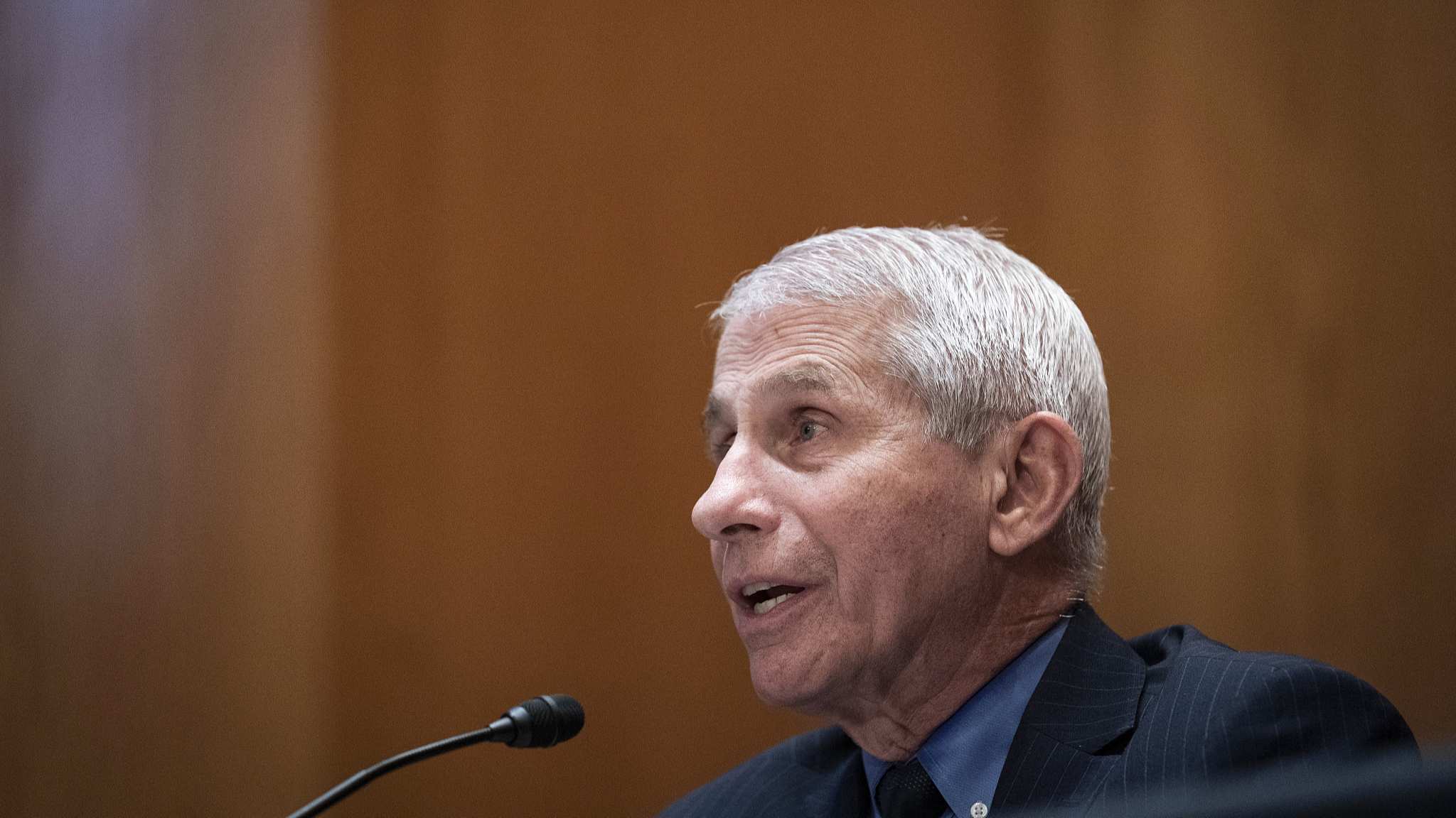 Anthony Fauci speaks during a Senate Appropriations Subcommittee in Washington, D.C., U.S., May 26, 2021. /CFP