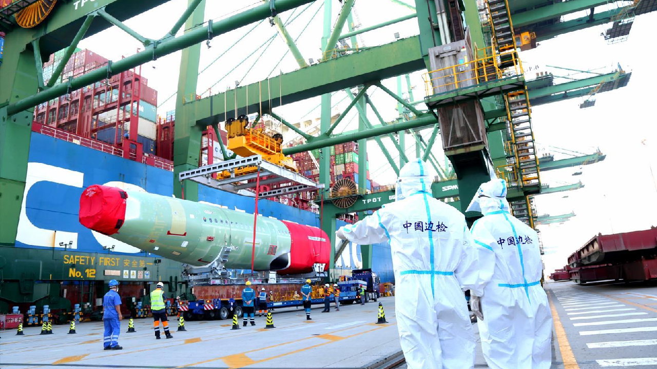 Airbus ships first large components for A321 assembly in Tianjin - CGTN