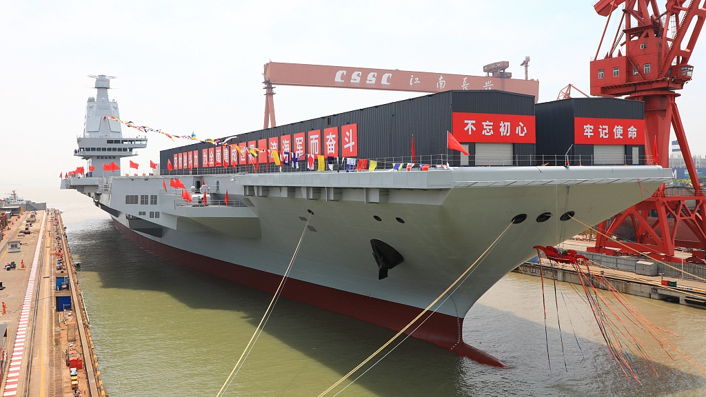 China's third aircraft carrier, the Fujian. /CFP