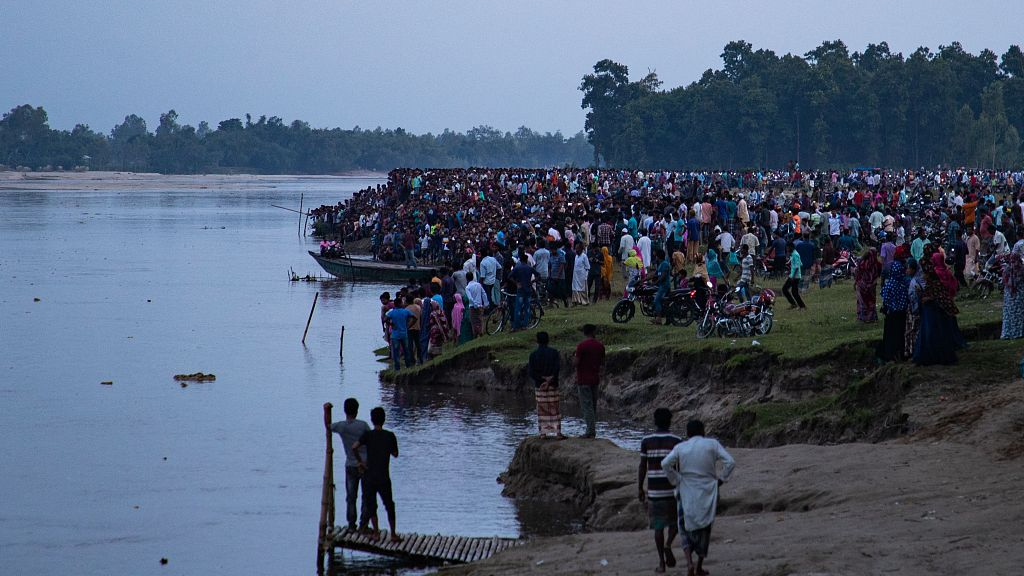 The Karatoya River where a boat capsized near the town of Boda, Bangladesh, September 25, 2022. /CFP