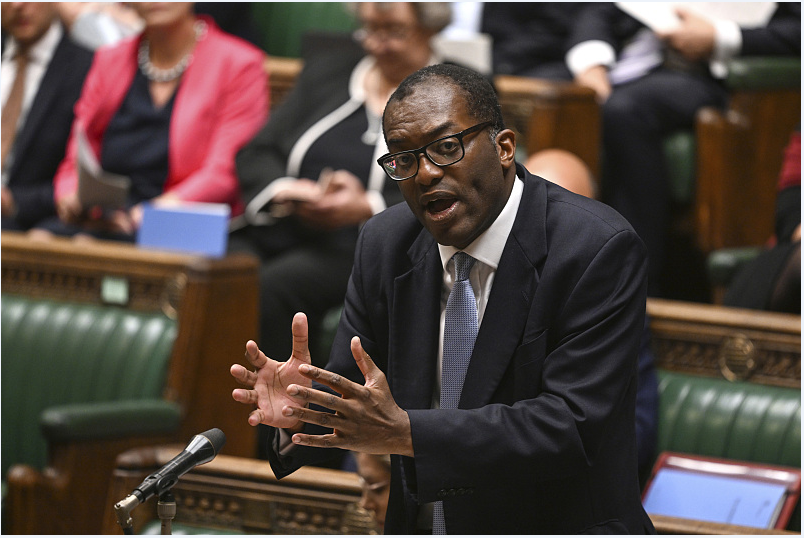 United Kingdom Parliament, Britain's Chancellor Kwasi Kwarteng speaks in the House of Commons in London, September 23, 2022. /CFP