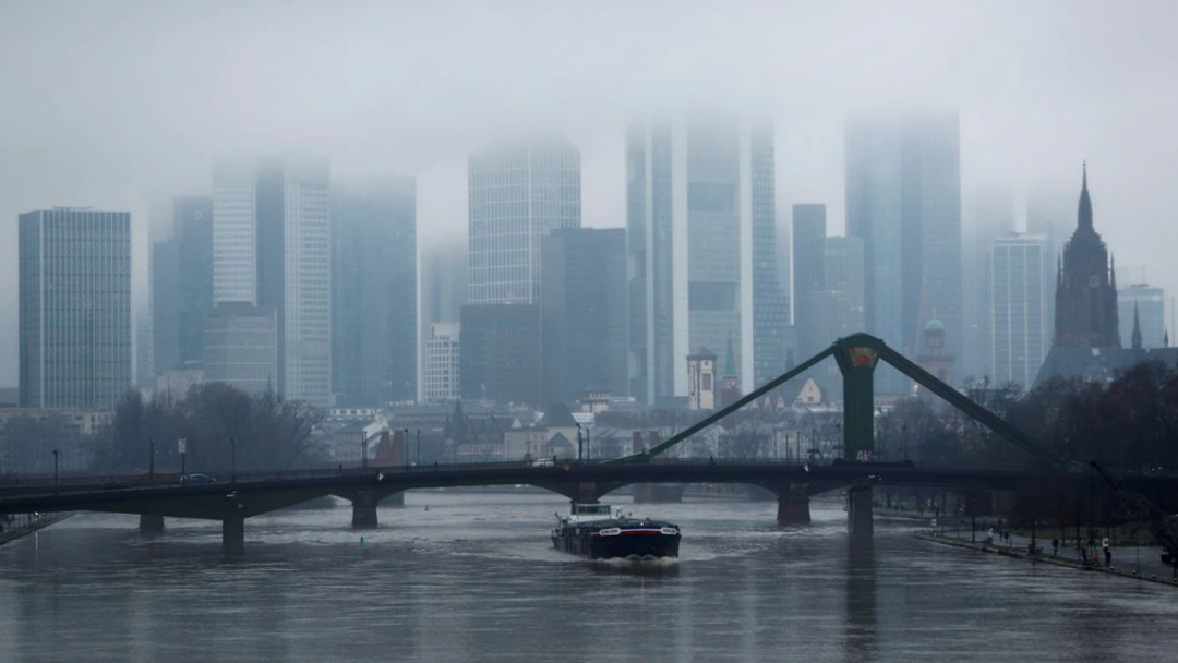 A view of the financial district in Frankfurt, Germany, February 2, 2021. /CFP