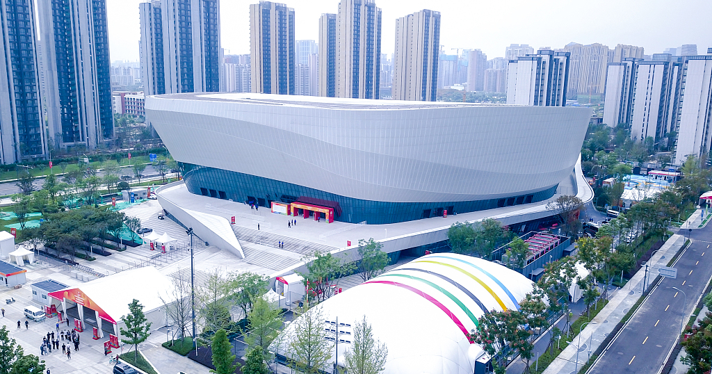 The venue for the World Team Table Tennis Championships which will kick off on Friday and last until October 9 in Chengdu, southwest China's Sichuan Province. /CFP