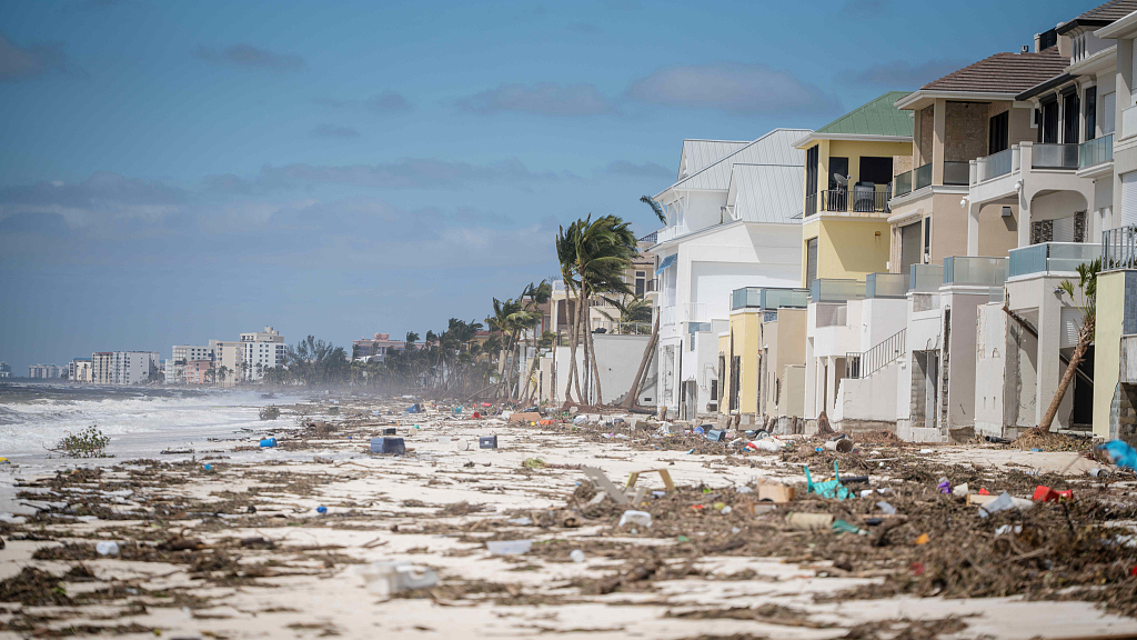 Scenes of flooding and storm damage after Hurricane Ian ravaged Fort Myers Beach, Florida, U.S. /CFP