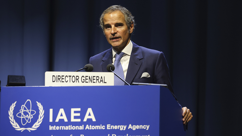 Director General Rafael Mariano Grossi speaks at the 66th General Conference of the IAEA in Vienna, Austria, September 26, 2022. /CFP