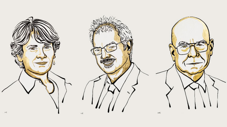 The three laurates of 2022 Nobel Prize in Chemistry. /Royal Swedish Academy of Sciences