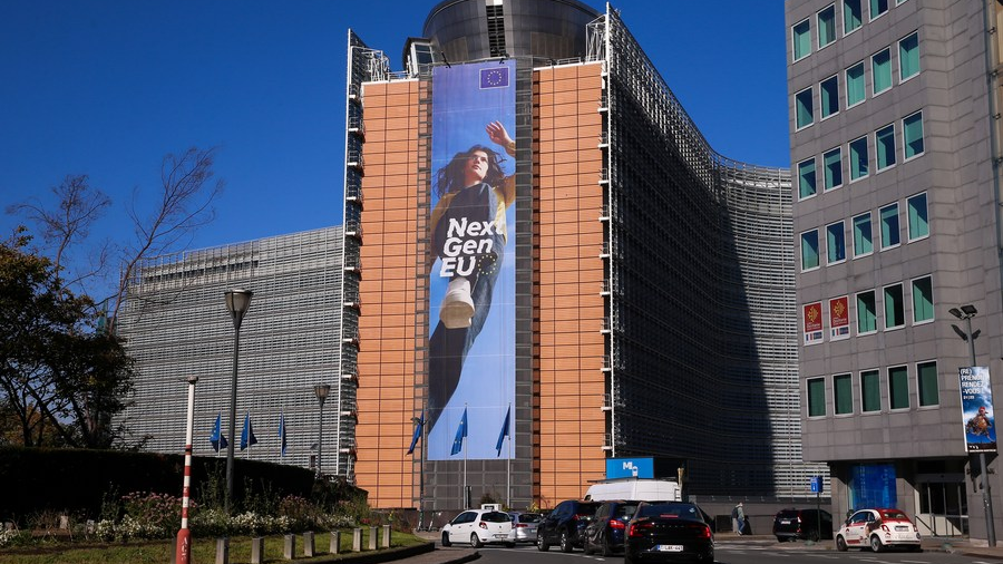 The European Commission headquarters in Brussels, Belgium, October 8, 2021. /Xinhua