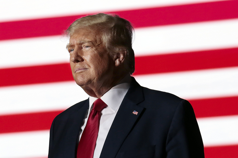 Former U.S. President Donald Trump during a rally in Wilmington, North Carolina, U.S., September 23, 2022. /CFP