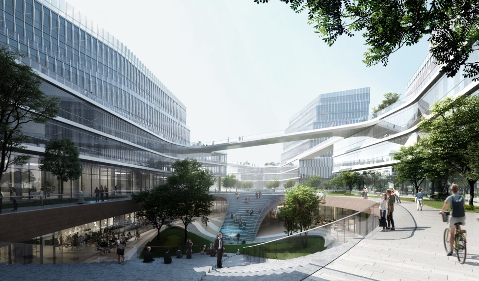 One of Liu Haowei's projects, West Mountain Innovation Valley - Beijing Collaborative Innovation Park. /CAA Architects