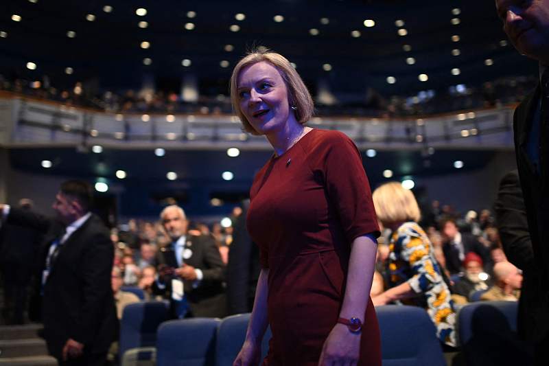 Britain's Prime Minister Liz Truss attends the opening day of the annual Conservative Party Conference in Birmingham, central England, October 2, 2022. /CFP
