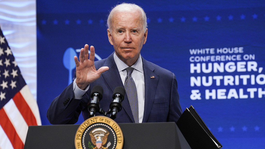 U.S. President Joe Biden addresses the White House Conference on Hunger, Nutrition, and Health at the Ronald Reagan Building in Washington, D.C., September, 28, 2022. /CFP